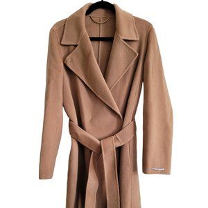 MARELLA by Max Mara - 100% Wool Trench Style Coat - Camel color w/ belt